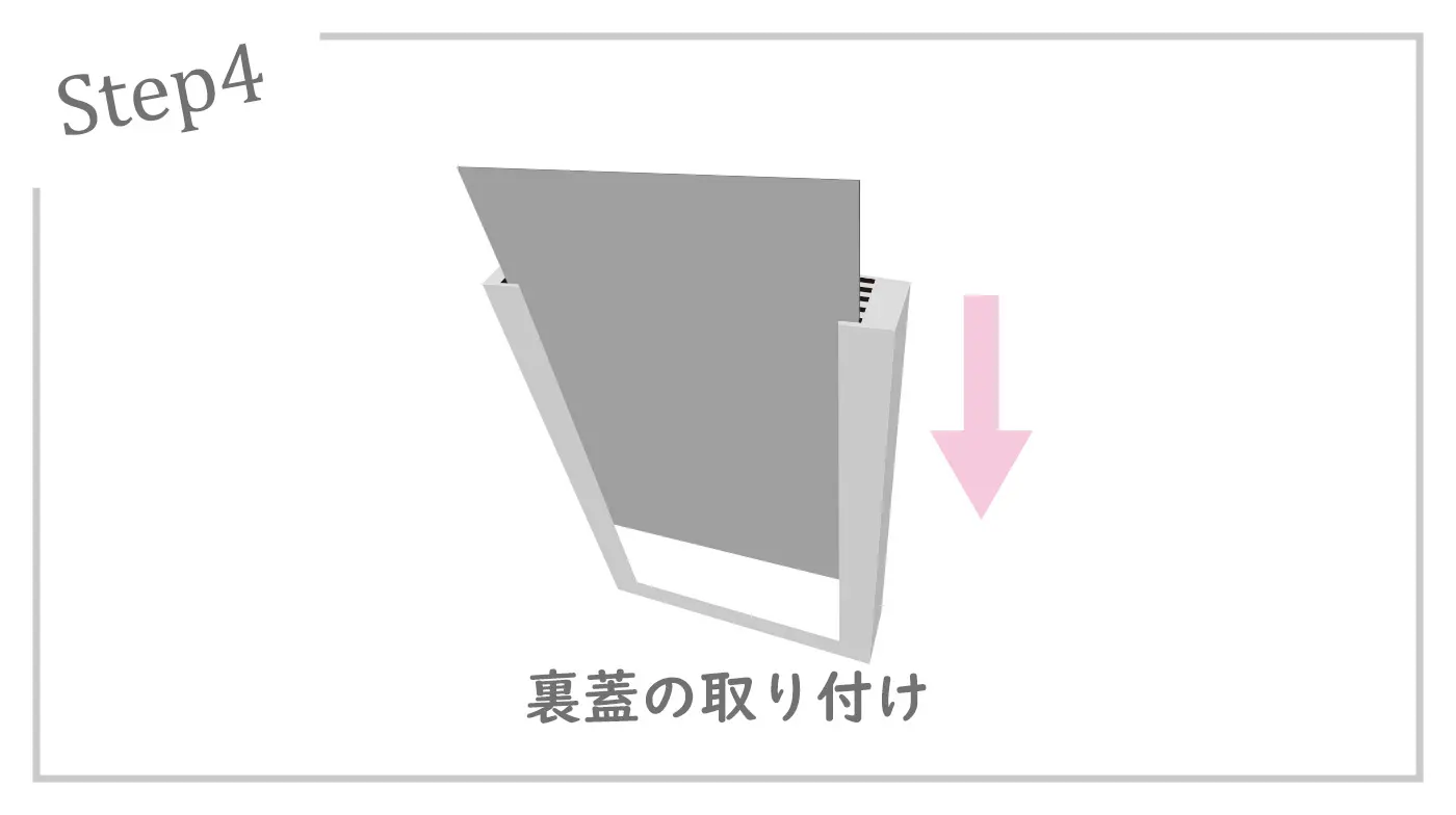 バッテリー交換の流れ4_裏蓋の取付け