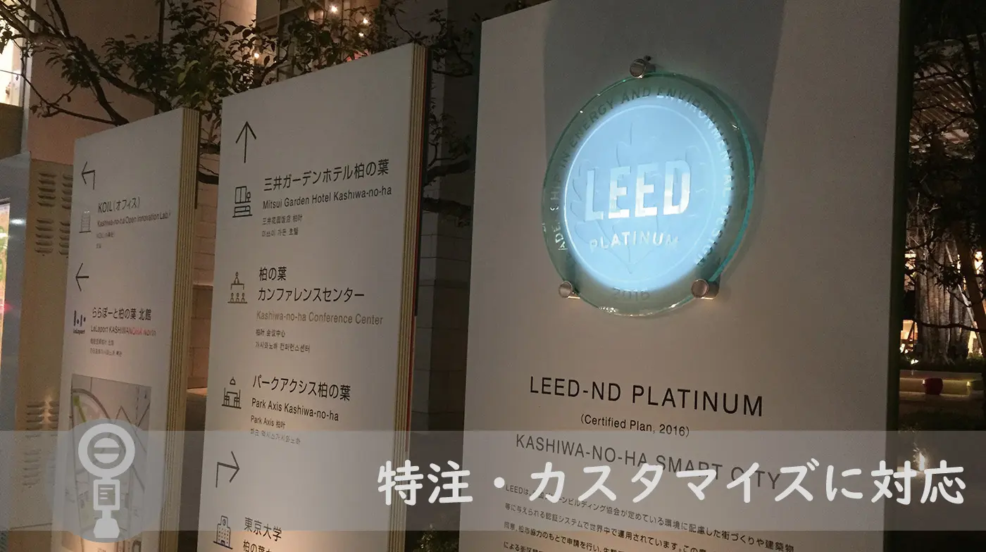 脱炭素化のLEDサイン